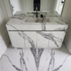 Full Porcelain Slab Integrated Sink and Vanity