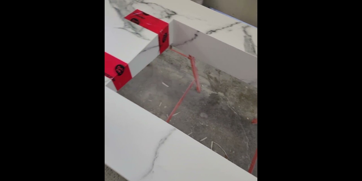 Porcelain Slab Integrated Sink Construction